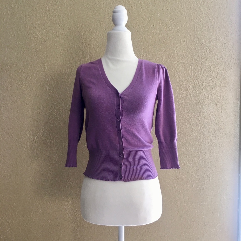 Worthington lavender cardigan